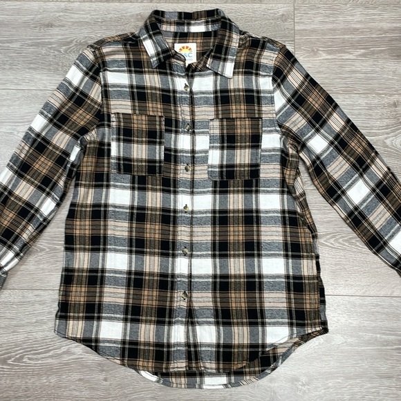 NWOT C&C California Long Sleeve Button Down Flannel Shirt M - Picture 3 of 16